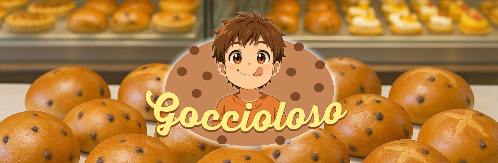 GOCCIOLOSO, Panini morbidi al cacao e gocce di cioccolato Panini morbidi e gustosi al cacao e gocce di cioccolato